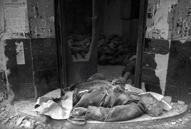 Евреи, погибшие в будапештском гетто. Февраль 1945 г.