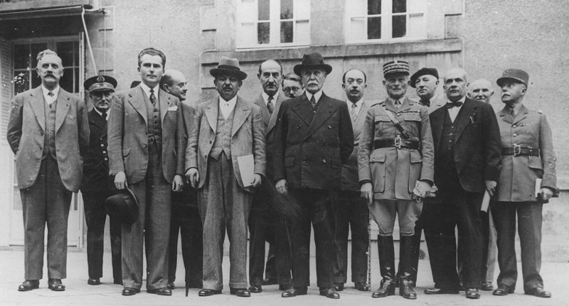 Первое правительство режима Виши. 18 июня 1940 г.