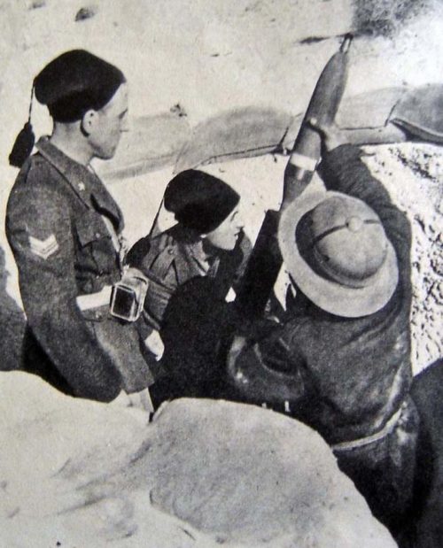 Минометчики дивизиона «Джовани Фашисти» в Северной Африке. Июнь 1941 г.