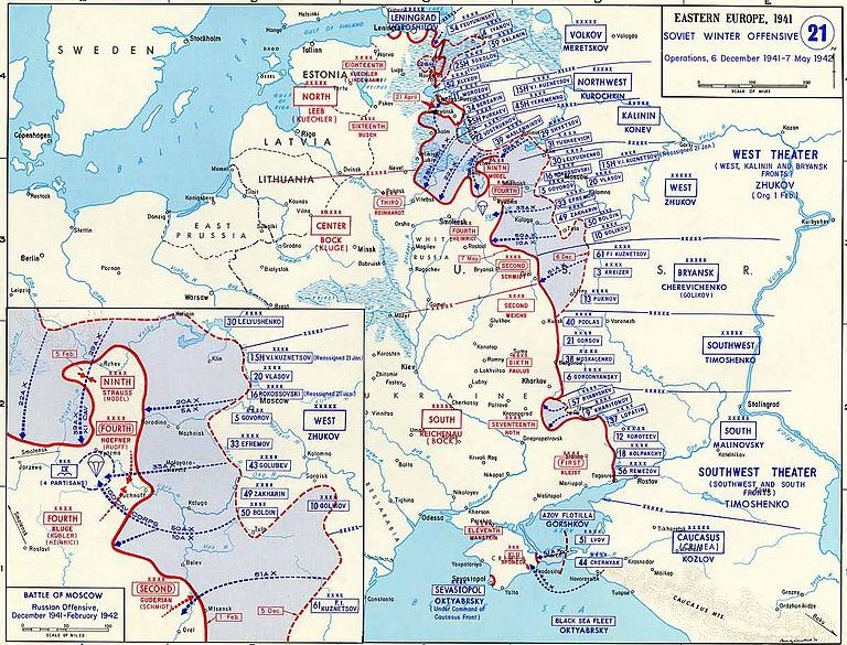 Боевые действия с декабря 1941 по 7 мая 1942 года. 