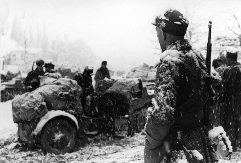 Немецкие мотострелковые войска под Орджоникидзе.