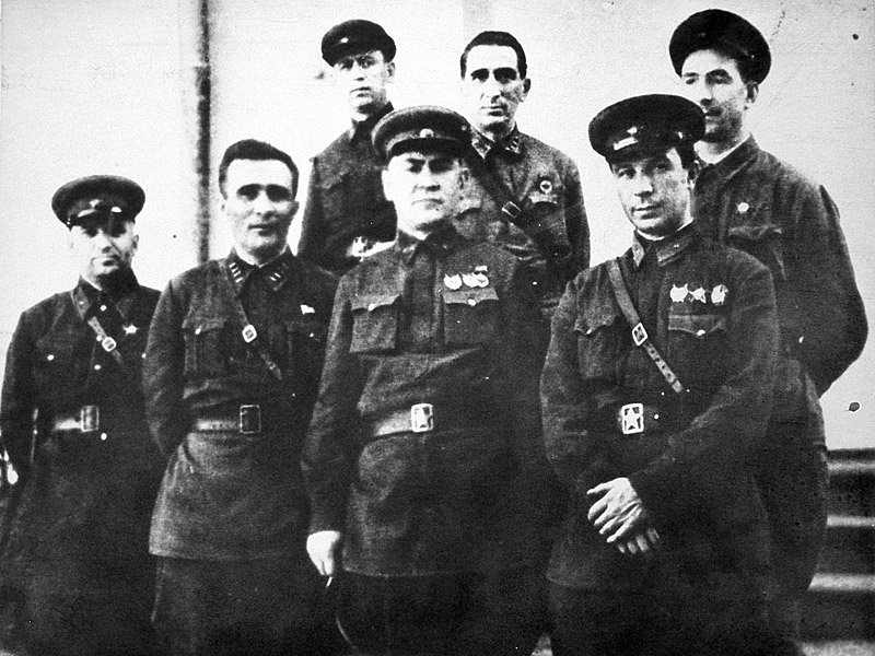 Члены Военного совета 37-й армии. Октябрь 1942 г.