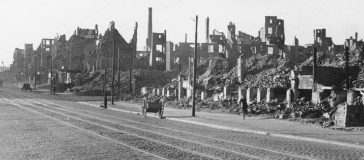 Гамбург после бомбардировок.