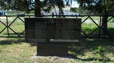 п. Кировский Ивнянского р-на. Памятник по улице Центральной, установленный в 1968 году на братской могиле, в которой похоронено 27 советских воинов, погибших в 1943 году. 