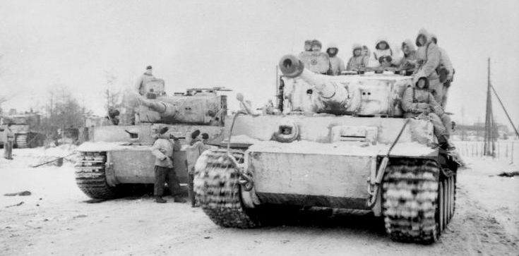 Немецкие «Тигры» у Бердичева. Ноябрь 1943 г. 