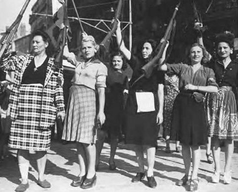 Женщины из французского Сопротивления в Марселе. Август 1944 г.