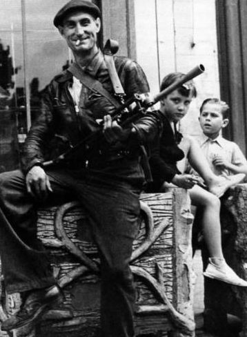Члены французского Сопротивления. Август 1944 г.