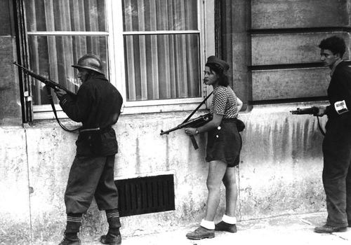 Члены французского Сопротивления. Август 1944 г.