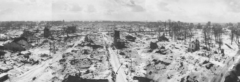 Разрушения в Гавре. Сентябрь 1944 г.