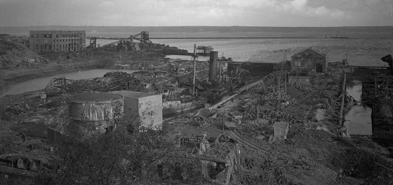 Разрушения в Бресте. Октябрь 1944 г.
