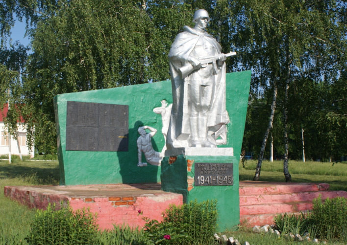 с. Байцуры Борисовского р-на. Памятник по улице Молодежной, установленный на братской могиле, в которой похоронено 17 неизвестных советских воинов, погибших в 1943 году. 