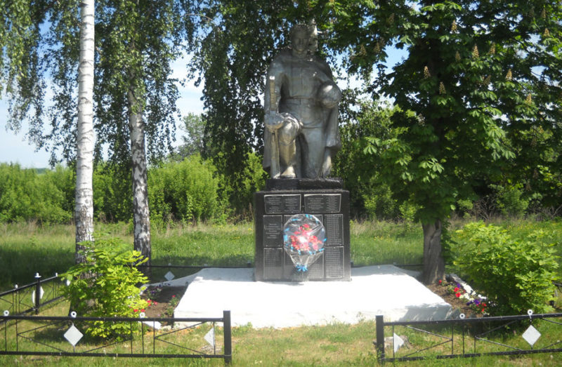 с. Никитское Борисовского р-на. Памятник по улице Подлесовка, установленный на братской могиле, в которой похоронено 6 советских воинов, погибших в 1943 году.