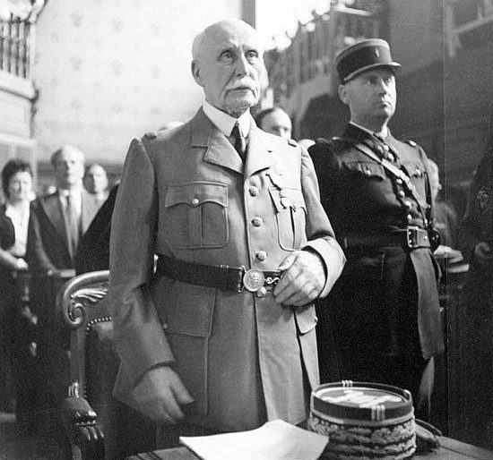 Филипп Петен во время суда. 30 июля 1945 г. 