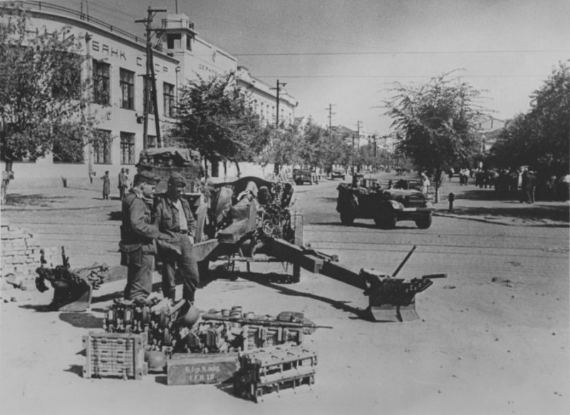Немецкие артиллеристы. Август 1941 г.