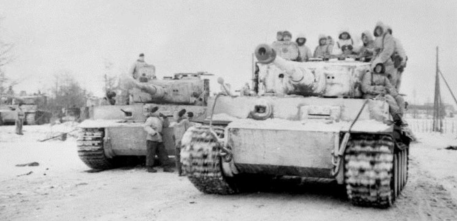 Немецкие тигры в «Черкасском котле». Январь 1944 г.