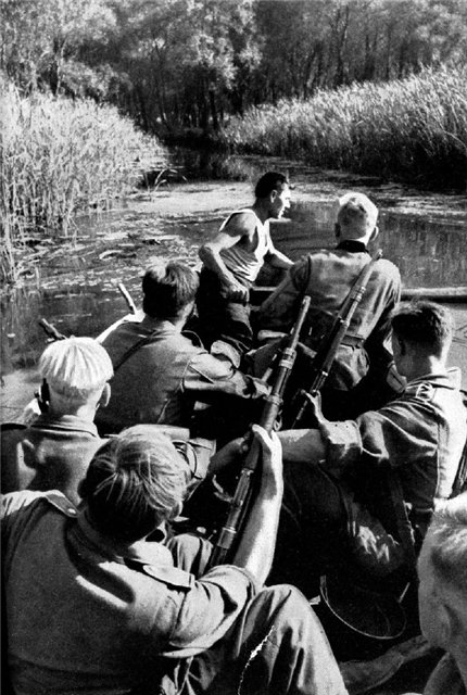 Немецкие войска в плавнях. Август 1941 г.