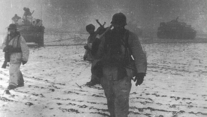 Немецкие войска в «Черкасском котле». Январь 1944 г.