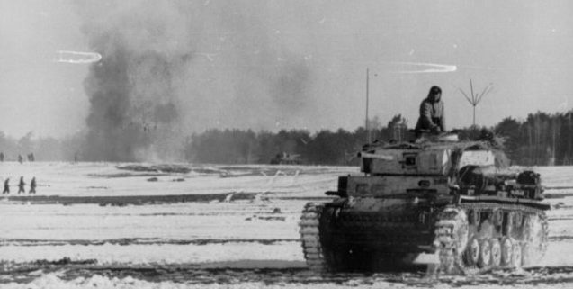 Немецкие войска в окруженном Ковеле. Февраль 1944 г.
