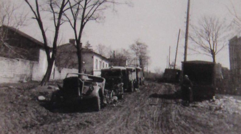 Разбитая немецкая техника. Март 1944 г. 