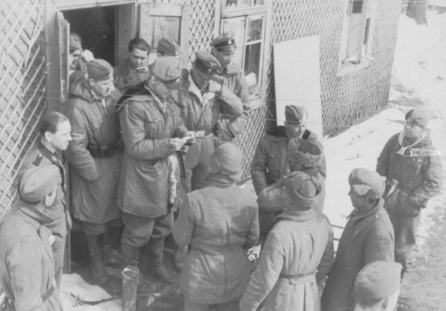 Немецкие войска в обороне. Март 1944 г.