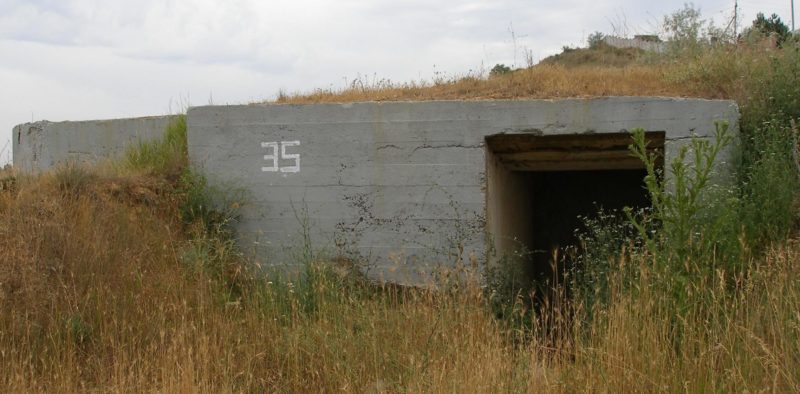 Артиллерийский ДОТ №35 у поселка «Вязовая Роща» под 100-мм орудие Б-24 ПЛ.