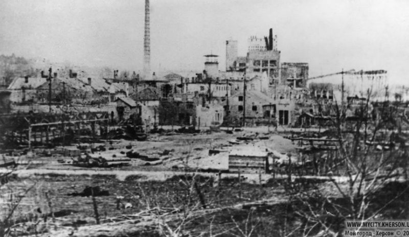Руины города. Март 1944 г.