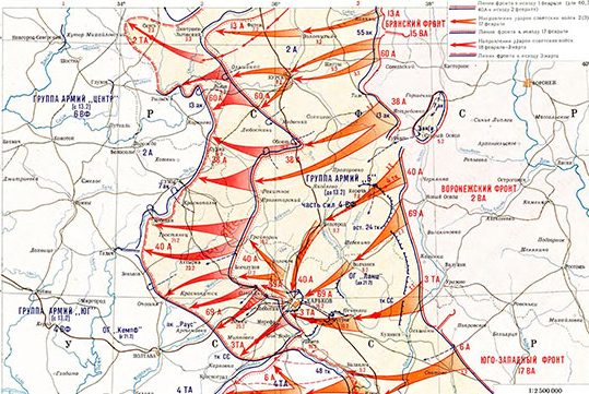 Карта-схема Харьковской наступательной операции. 