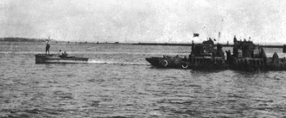 Корабли Балтийского флота во время операции. 