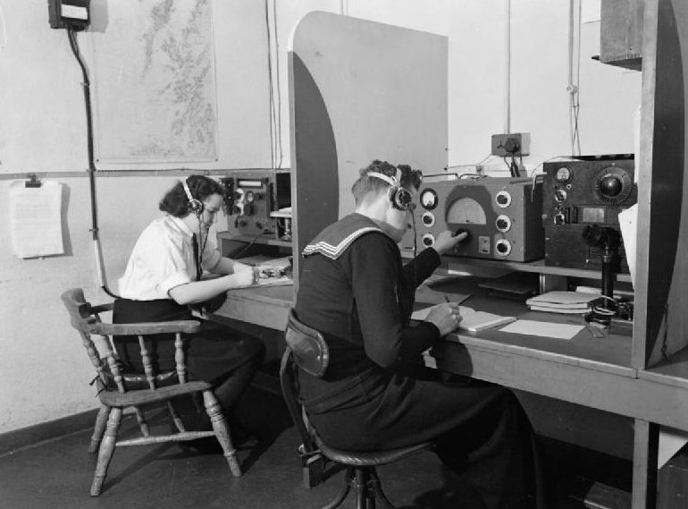 Центр связи Королевского флота в Гриноке. Шотландия. 1942 г.