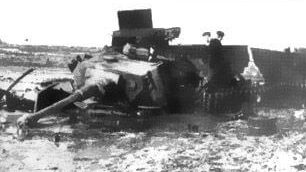 Подбитые немецкие танки у Севска. 