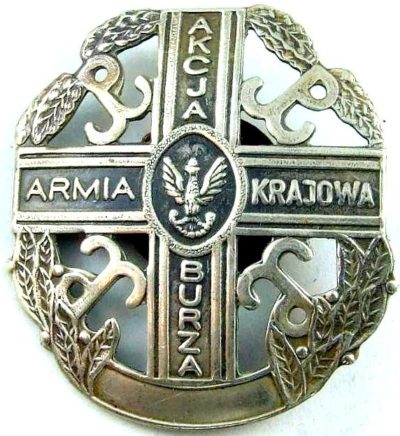 Награда Армии Крайовой за участие в акции «Буря».