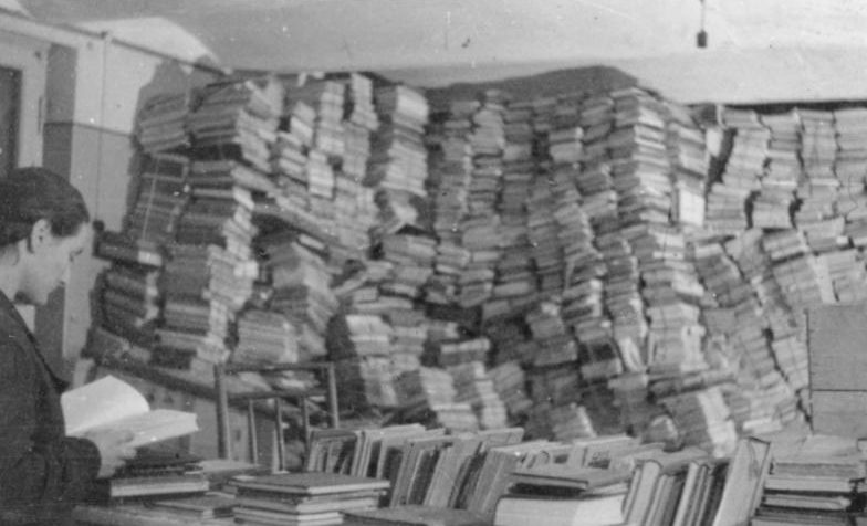 Похищенные ERR книги в Риге. Ноябрь 1943 г. 
