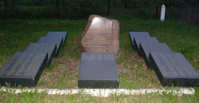 г. Алексин. Памятный камень на братском кладбище венгерских военнопленных. 