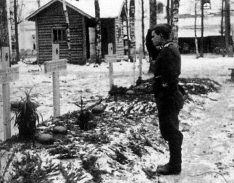 Могилы немецких солдат. Декабрь 1941 г.