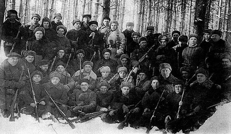 Тихвинские партизаны. Декабрь 1941 г.