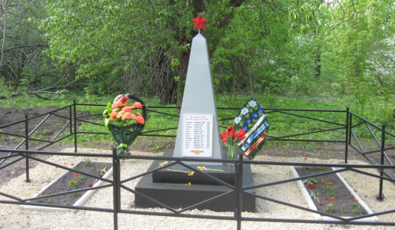 с. Велье-Никольское Чернского р-на. Обелиск, установленный на братской могиле, в которой похоронены советские воины.