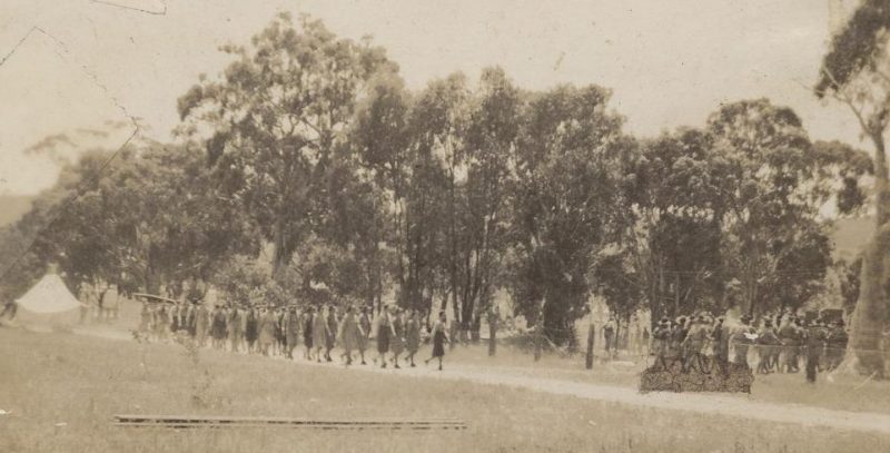 Полевой лагерь AWAS в Уоллангарре.1942 г.