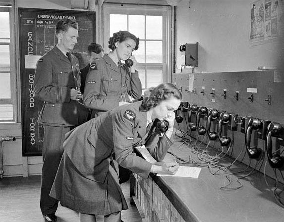 Телефонная станция RCAF. 1944 г. 