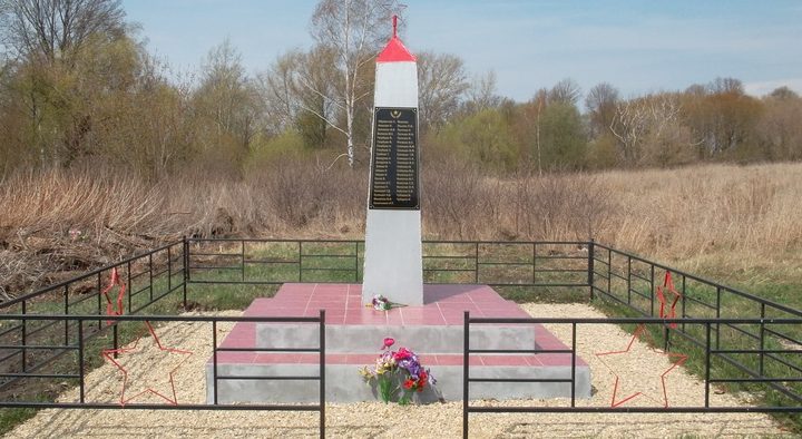 с. Частое Плавского р-на. Обелиск, установленный в 1970 году на братской могиле, в которой похоронены советские воины, погибшие в годы войны.