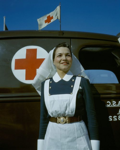 Служащая RCAMC в униформе. 1939 г.