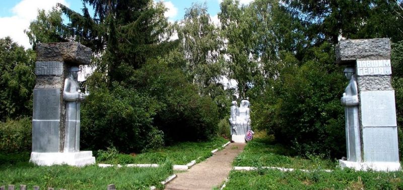 п. Новопетровский Каменского р-на. Памятник, установленный на братской могиле, в которой похоронены советские воины, погибшие в годы войны.