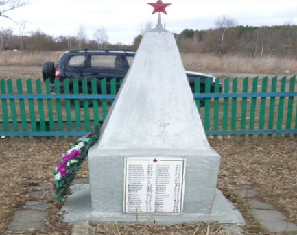 д. Западное Суворовского р-на. Обелиск, установленный в 1964 году в память о погибших земляках.