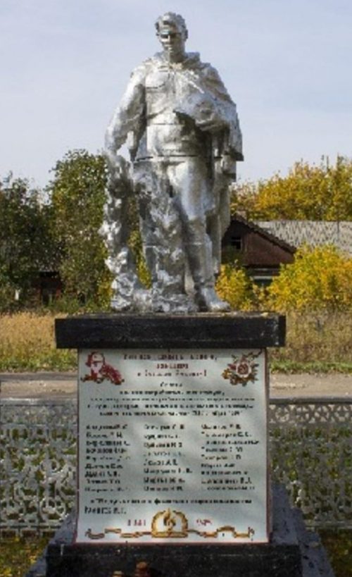 п. Новая Черепеть Суворовского р-на. Памятник, установленный на братской могиле, в которой похоронены советские воины, погибшие в голы войны.