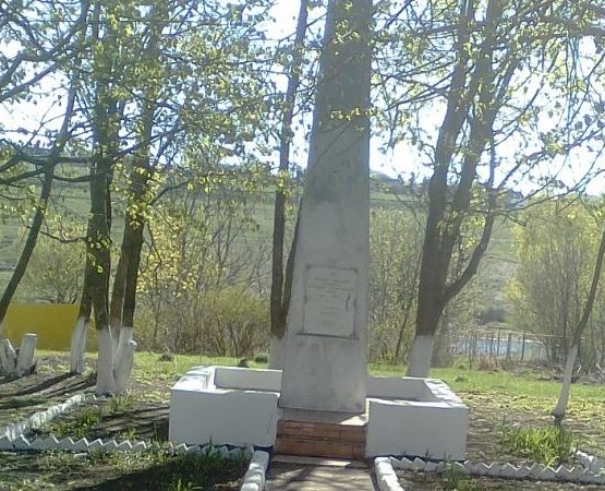 с. Ломовка Богородицкого р-на. Памятник, установленный на братской могиле, в которой похоронены советские воины.