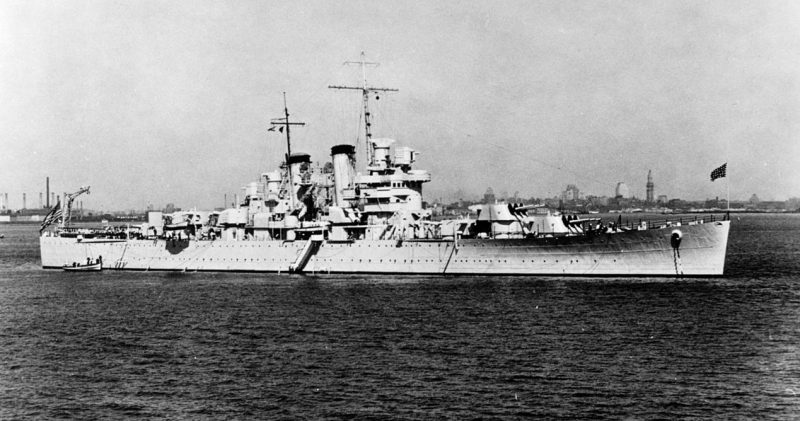 Американский легкий крейсер «Helena», погибший в бою.