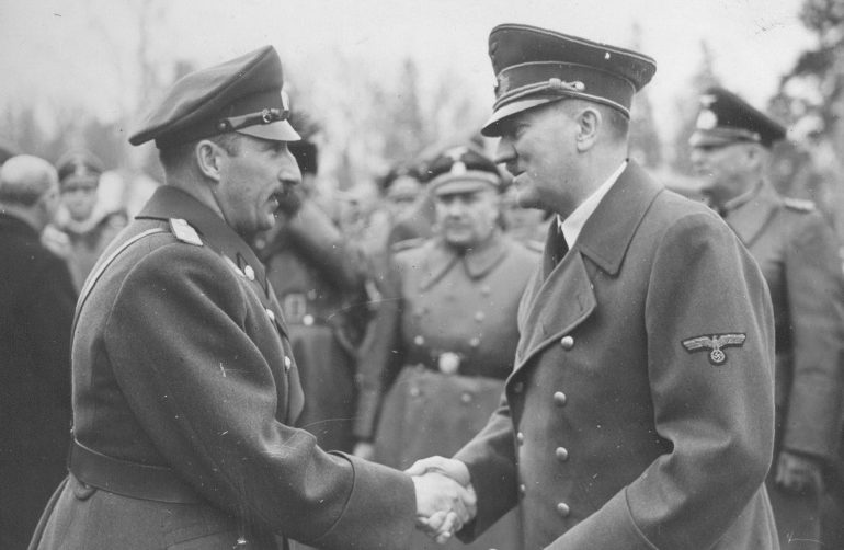 Царь Борис III и Адольф Гитлер. 19 апреля 1941 г.
