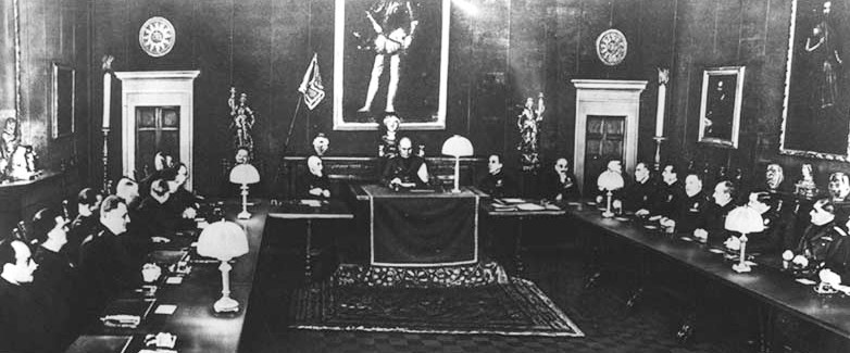 Заседание Большого фашистского совета.