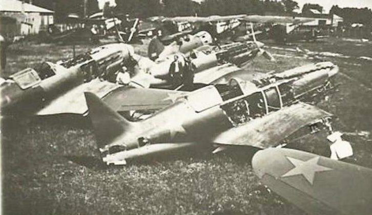Захваченный немцами Мариупольский аэродром. Октябрь 1941 г. 