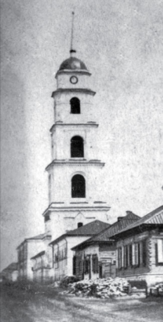 Колокольня Троицкого собора на Киево-Московской улице. 1942 г.