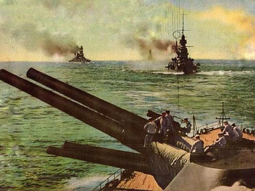 Конвой военных кораблей Японии. Январь 1942 г.